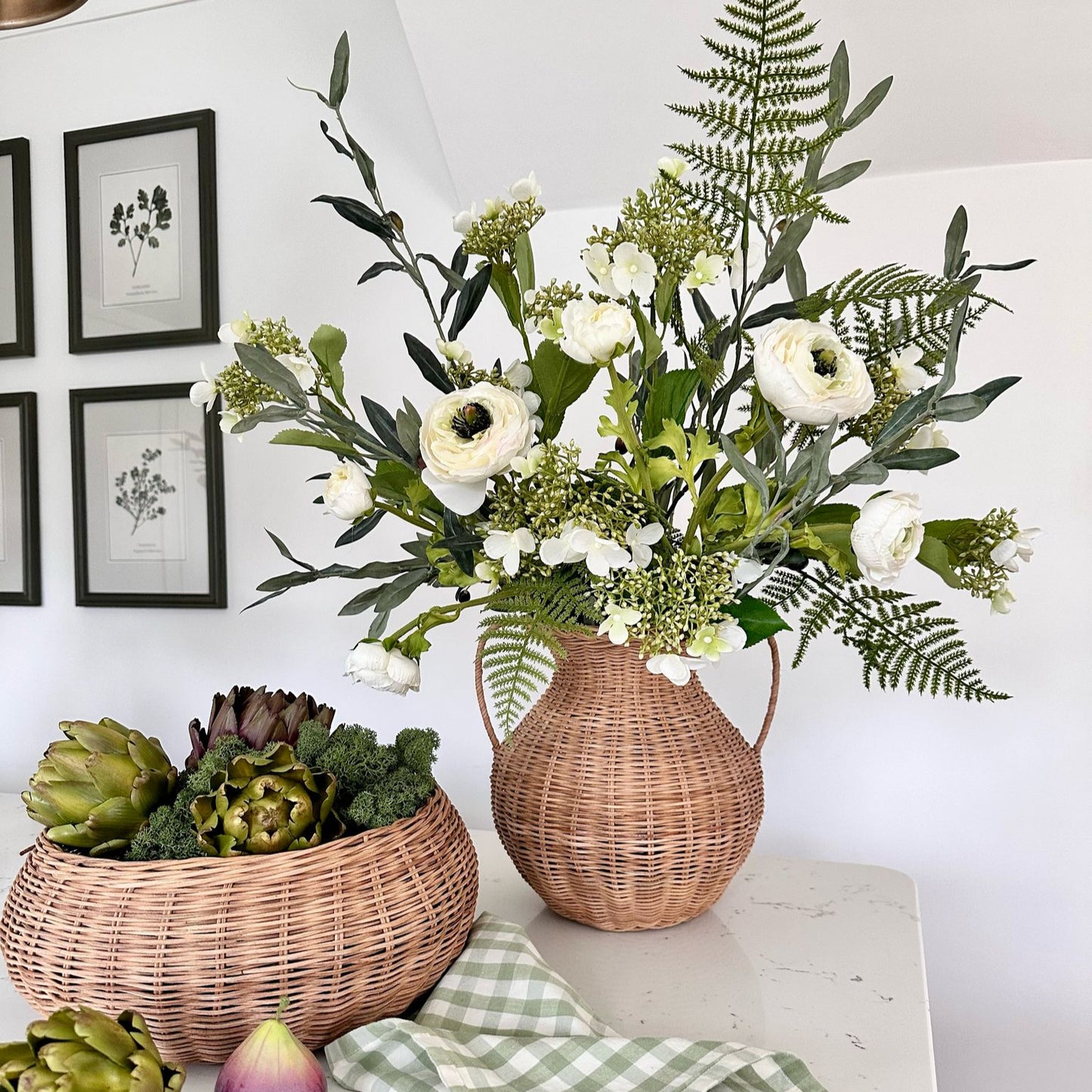 Faux Purple Artichoke | Set of Three