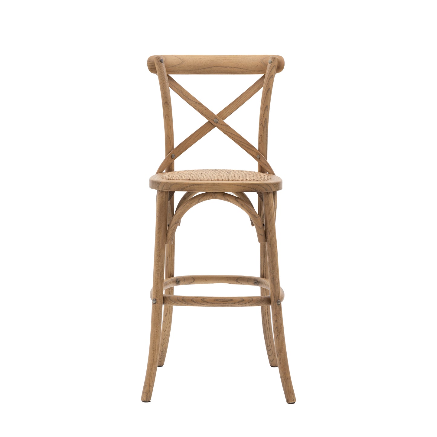 Set of 2 Natural Bistro Bar Stools
