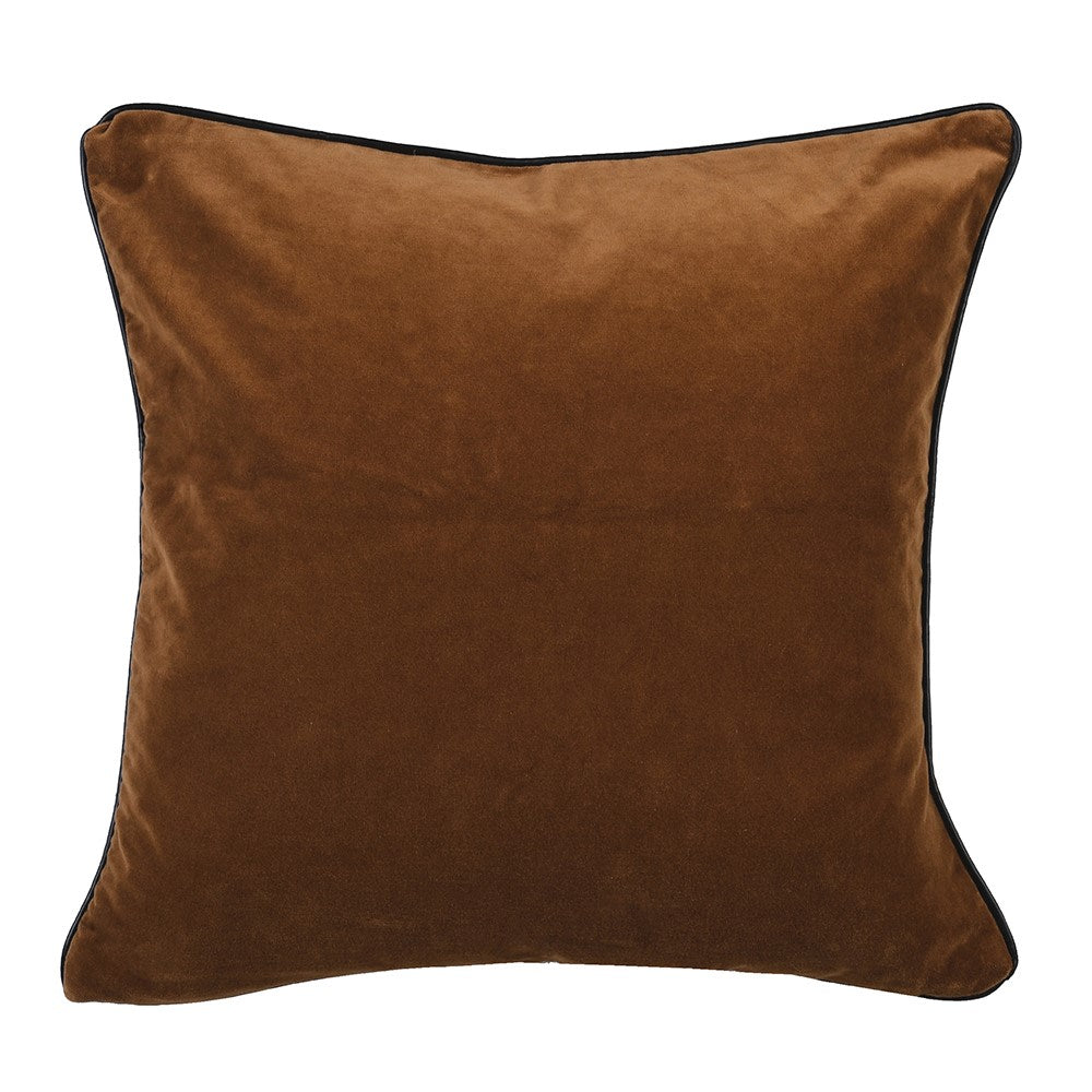 Golden Ochre Velvet Cushion Cover