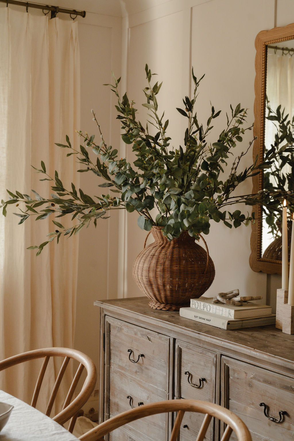 Real Touch Faux Olive Stems