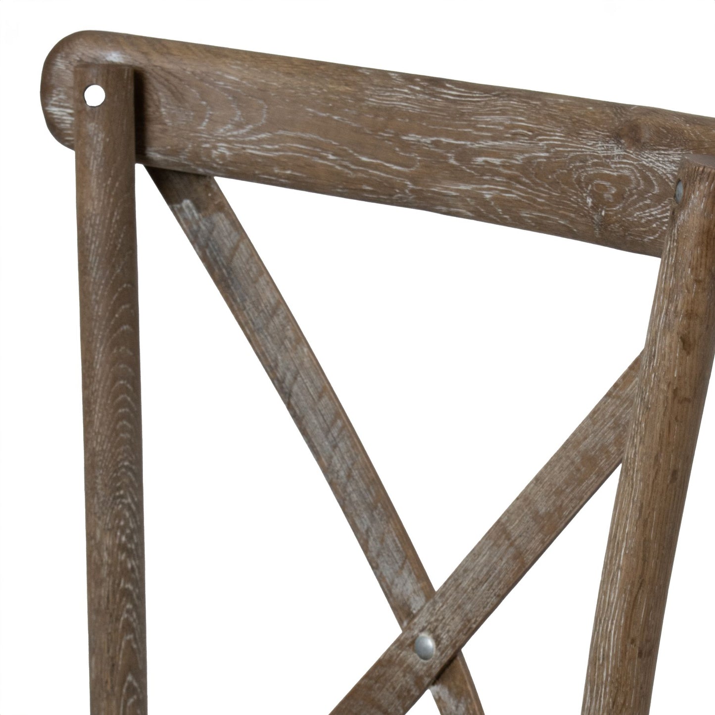 Set of Two Light Oak Cross Back Chairs