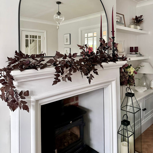 Luxury Cimcifuga Autumn Burgundy Garland