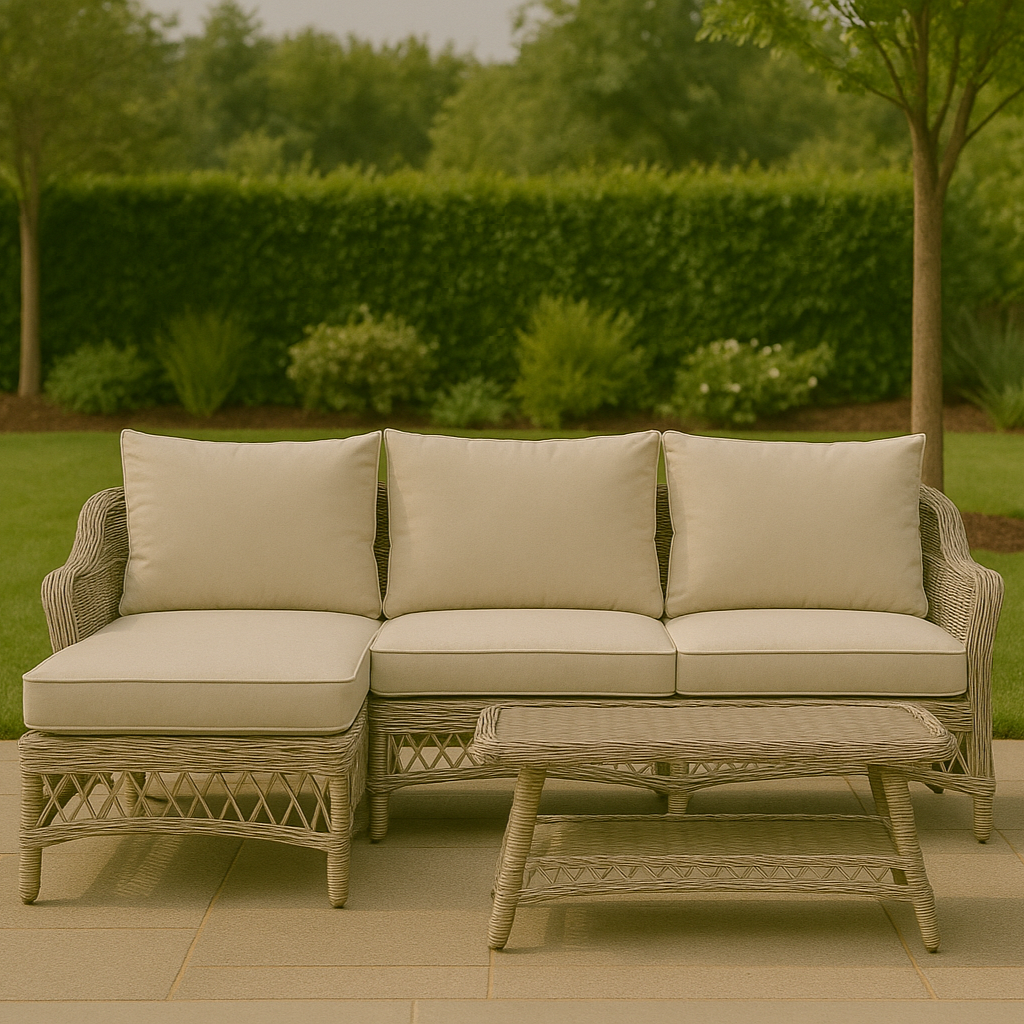 Menton Chaise Set Stone