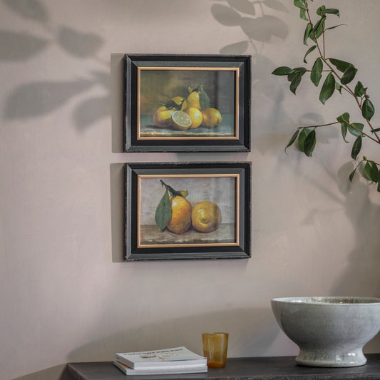 Croston Lemon Framed Print - Set of 2