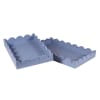 Azure Bloom Set of 2 Blue Petal Trays