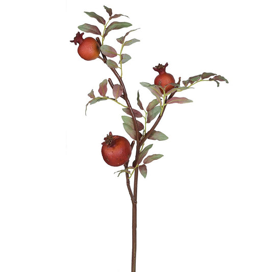 Dry Look Artificial Pomegranate Spray