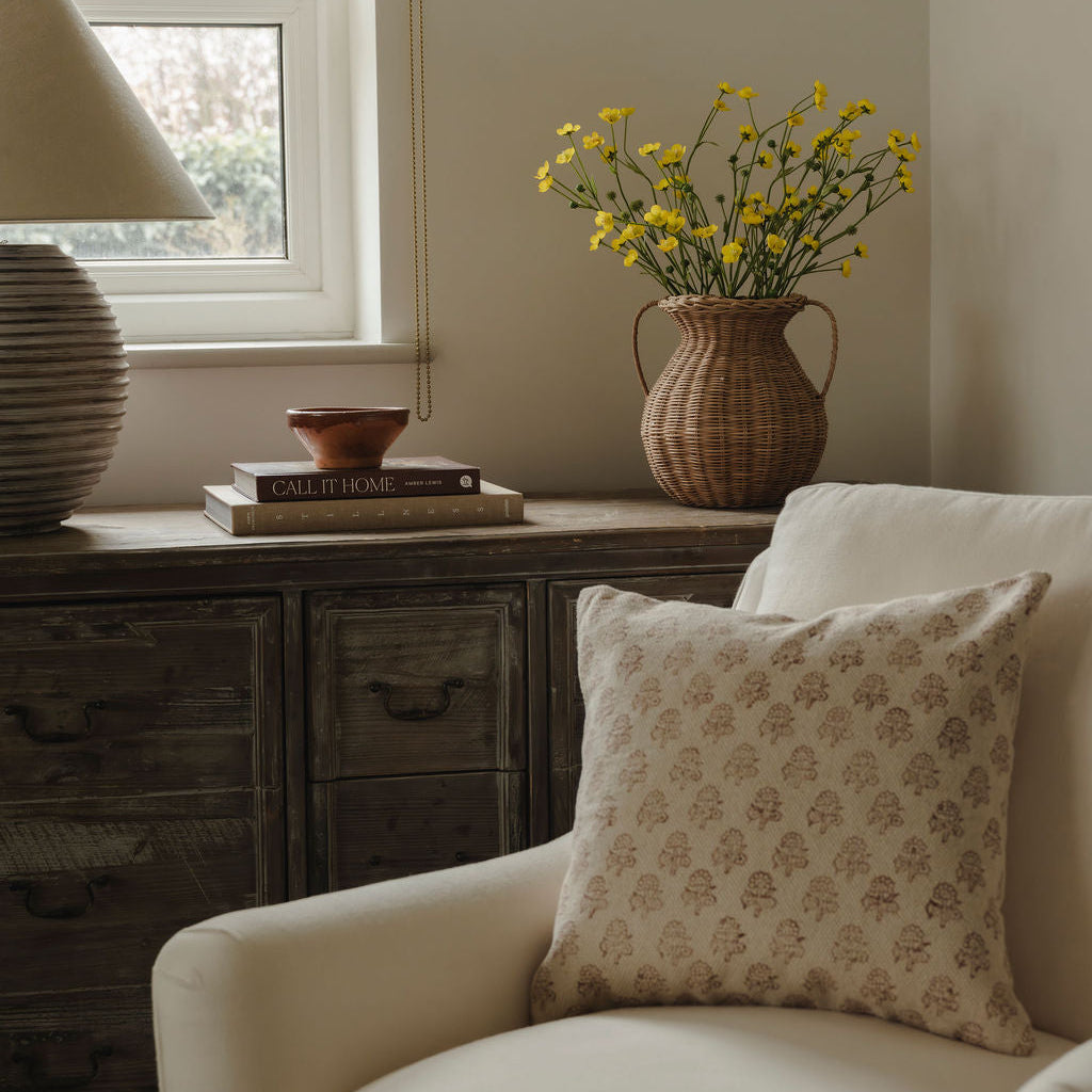 Buttercup and Woven Vase Bundle Worth $105.00 Bundle Price $84.00