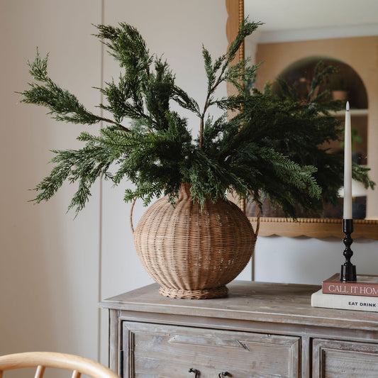 Woven Wicker Vase Large