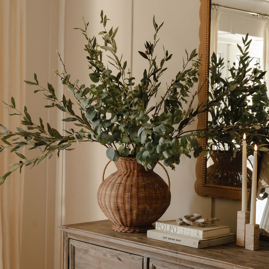 Real Touch Faux Olive Stems