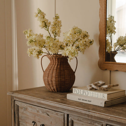 Woven Wicker Vase