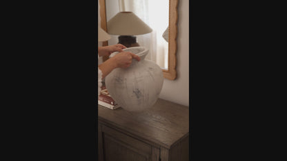Darcy Antique White Vase
