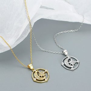 moon and star necklace