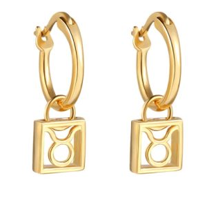 Taurus huggie earrings