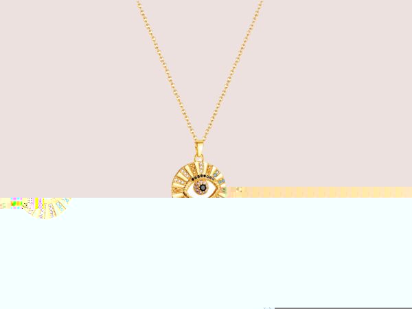 evil Eye Cubic Zirconia Minimalist Necklace