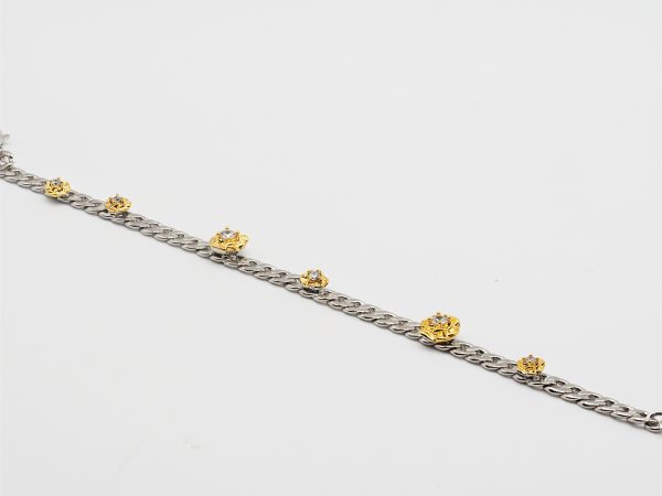 daisy silver chain bracelet