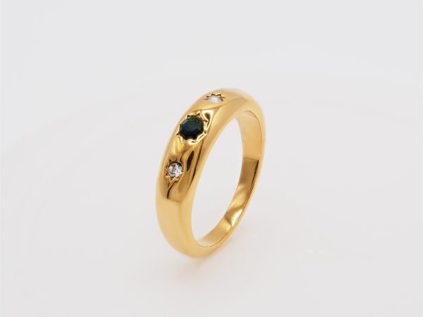 geometric minimalist band ring