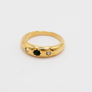 geometric minimalist band ring