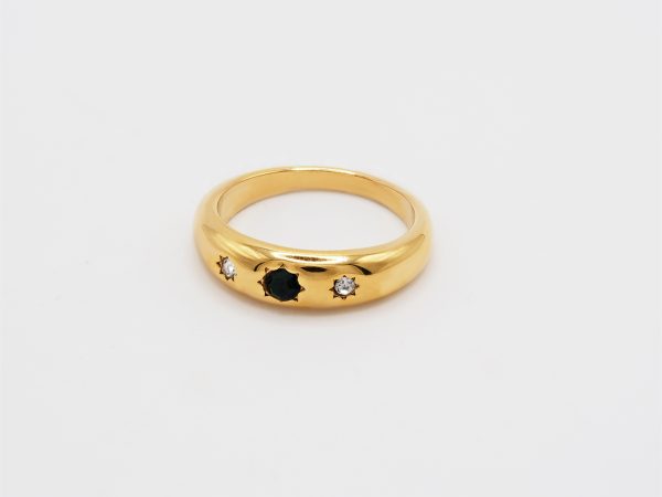 geometric minimalist band ring