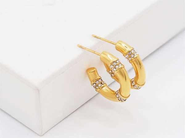 gold huggie earrings