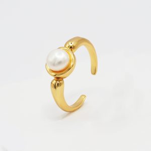 pearl open set ring