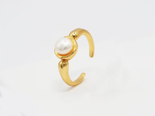 pearl open set ring