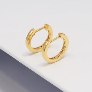 gold small hoop earrings