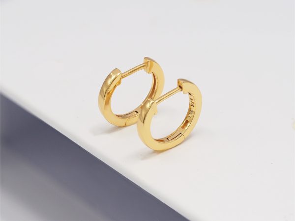 gold small hoop earrings