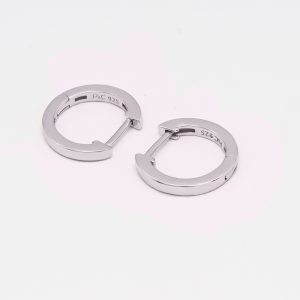 small silver hoop earrings