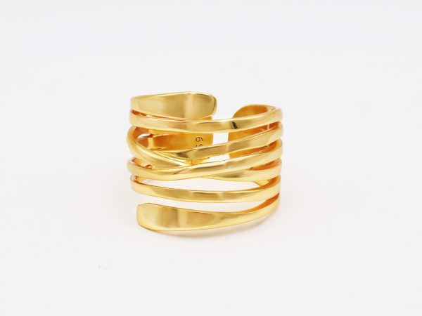 stacking gold plated ring