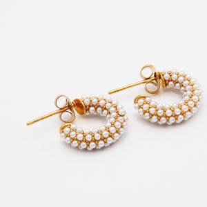 pearl pvd earrings