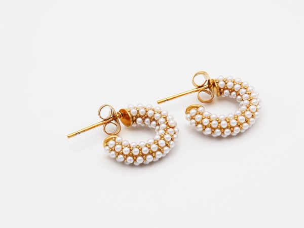 pearl pvd earrings