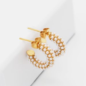 pearl pvd earrings