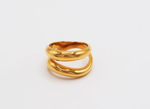 waterwave gold ring