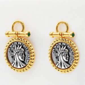 Vintage Greek Goddess Earrings