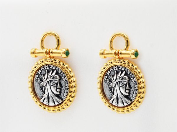 Vintage Greek Goddess Earrings