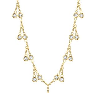 white cubic zirconia necklace