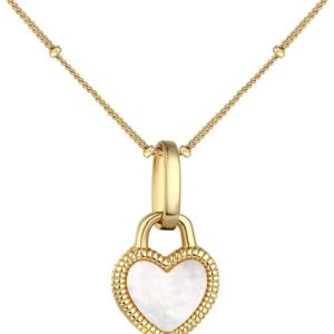 shell heart pendant necklace