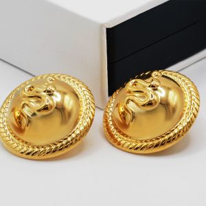 snake gold earrings