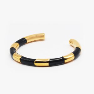 black & gold bangle