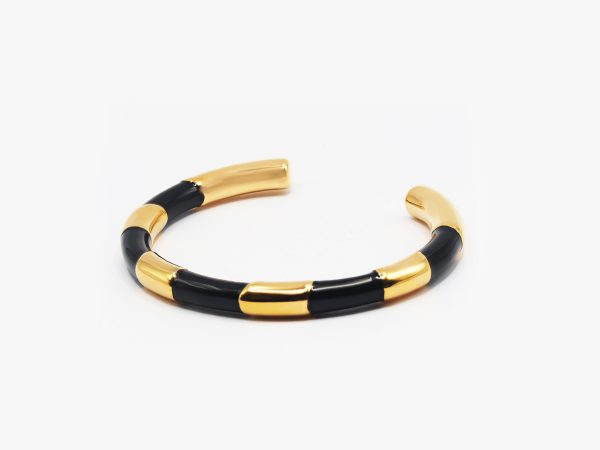 black & gold bangle