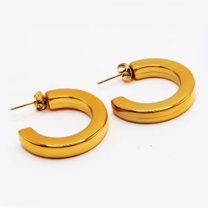 chunky 18k gold earrings