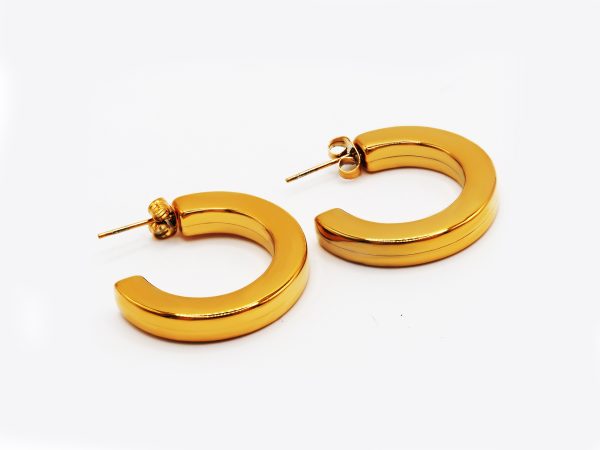 chunky 18k gold earrings