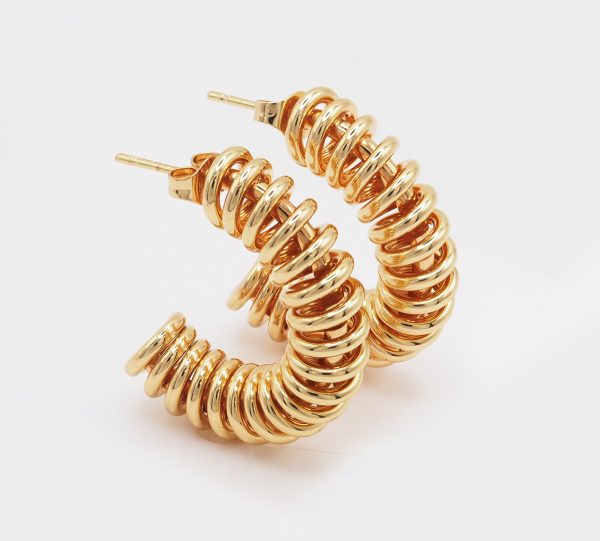 spiral hoop earrings