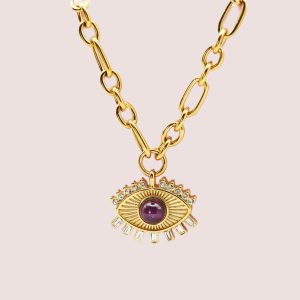 Chunky Evil Eye Necklace