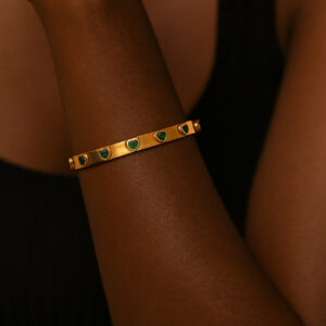 heart zircon bangle