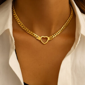 heart cuban necklace