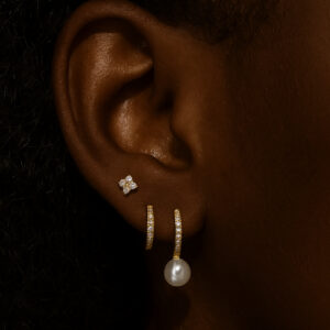 pearl earring set