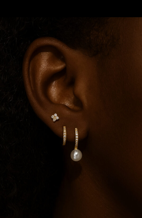 pearl earring set