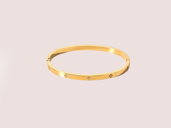 Clover cz bangle