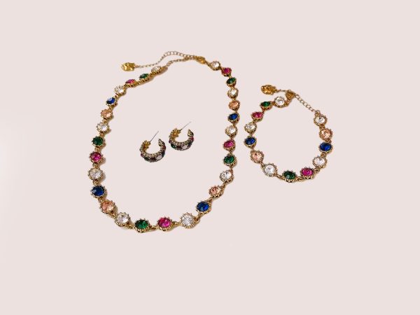 Rhinestone jewellery set